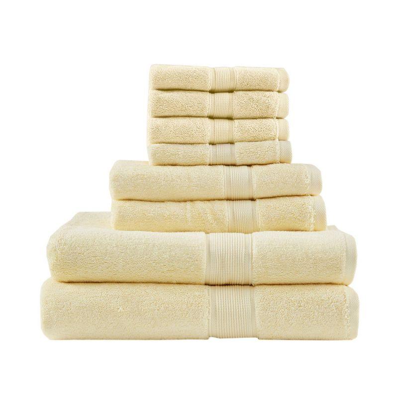 800GSM 100% Cotton 8 Piece Towel Set