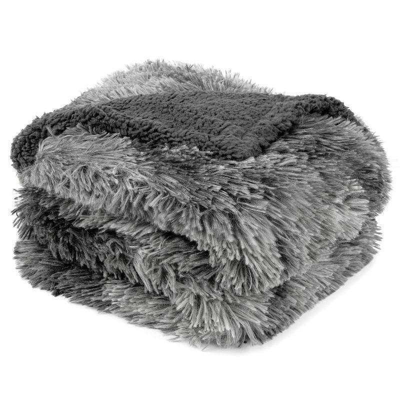 Faux Fur Sherpa Pet Blanket