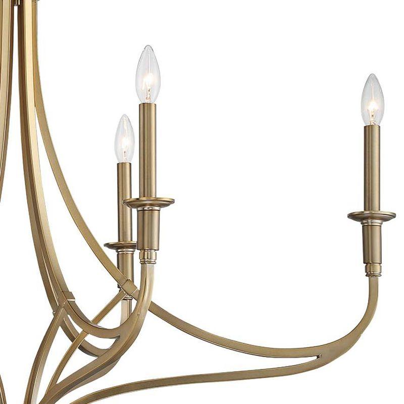 Minka Lavery Brushed Honey Gold Chandelier 40" Wide Modern 6-Light Fixture for Dining Room House Foyer Kitchen Entryway Bedroom