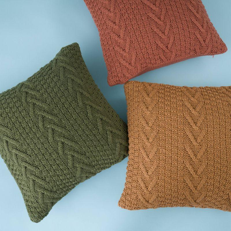 EverGrace Ratree Chunky Reversible Throw Pillow