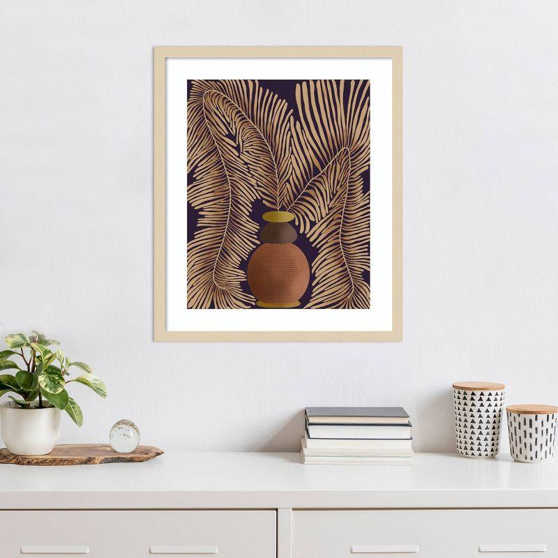 Regina Morre Svelte Natural Framed Abstract Botanical Print