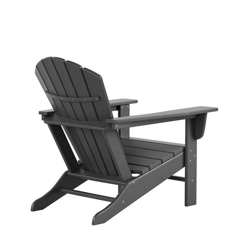 WestinTrends Dylan HDPE Outdoor Adirondack Chair (Set of 4), Gray