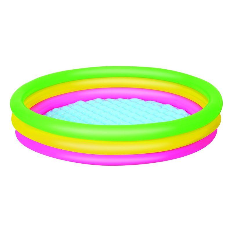 Multicolor Inflatable Round Vinyl Kiddie Pool