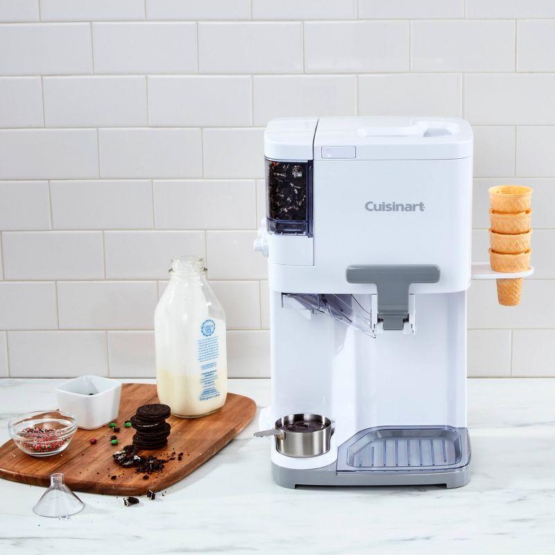 Cuisinart Mix It In 1.5 Quart Soft Serve Ice Cream Maker for Frozen Yogurt, Sorbet, Gelato, Drinks