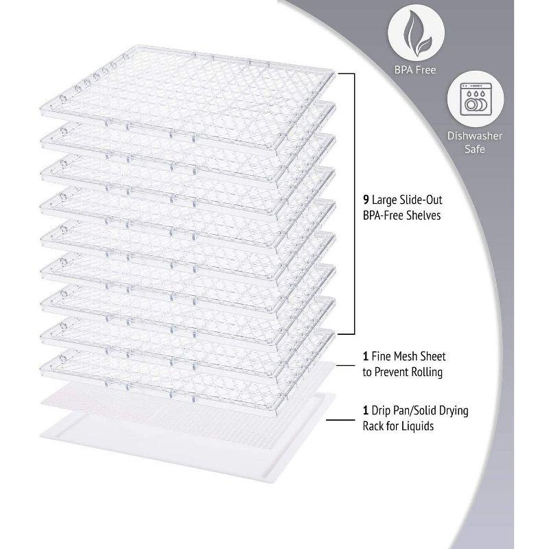 Ivation Ivation 9 Tray 600 Watt Food Dehydrator