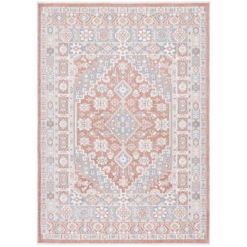 Blair Washable BLR206 Power Loomed Machine Washable Area Rug - Rose/Grey - 5'3"x7'6" - Safavieh.