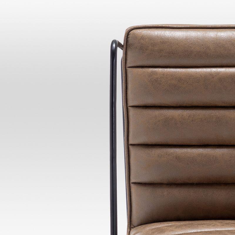 eLuxury Horizontal Channel Living Room Chair