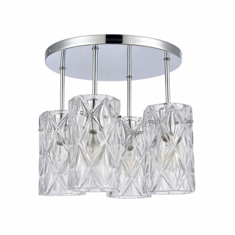 Elk Home Formade Crystal 4 - Light Semi-Flush Mount in  Polished Chrome