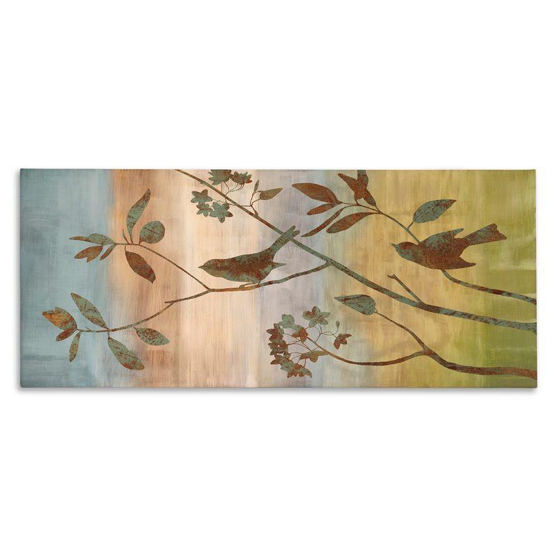 Collaged Bird Nature Silhouette Giclee Art By Chris Donovan