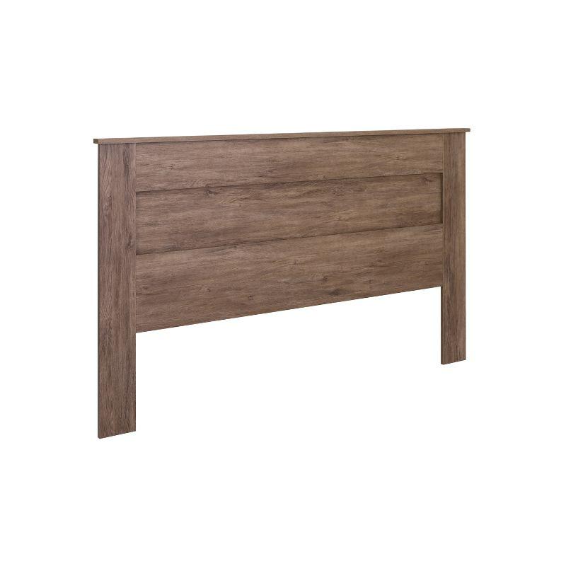 Drifted Gray King-Sized Sleek Wooden Headboard