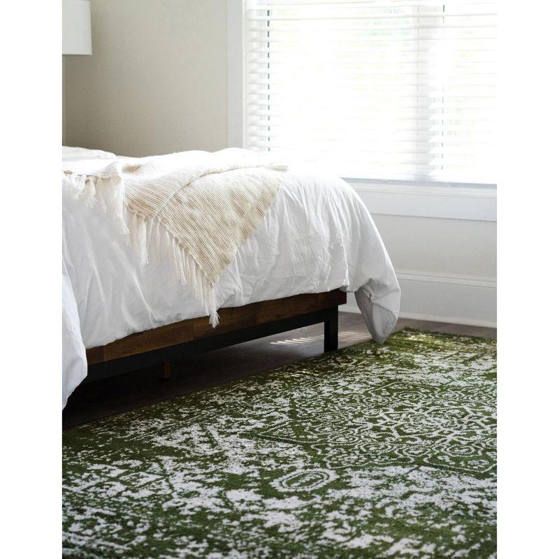 Unique Loom 9' 0 x 12' 0 Green Richmond Medallion Area Rug
