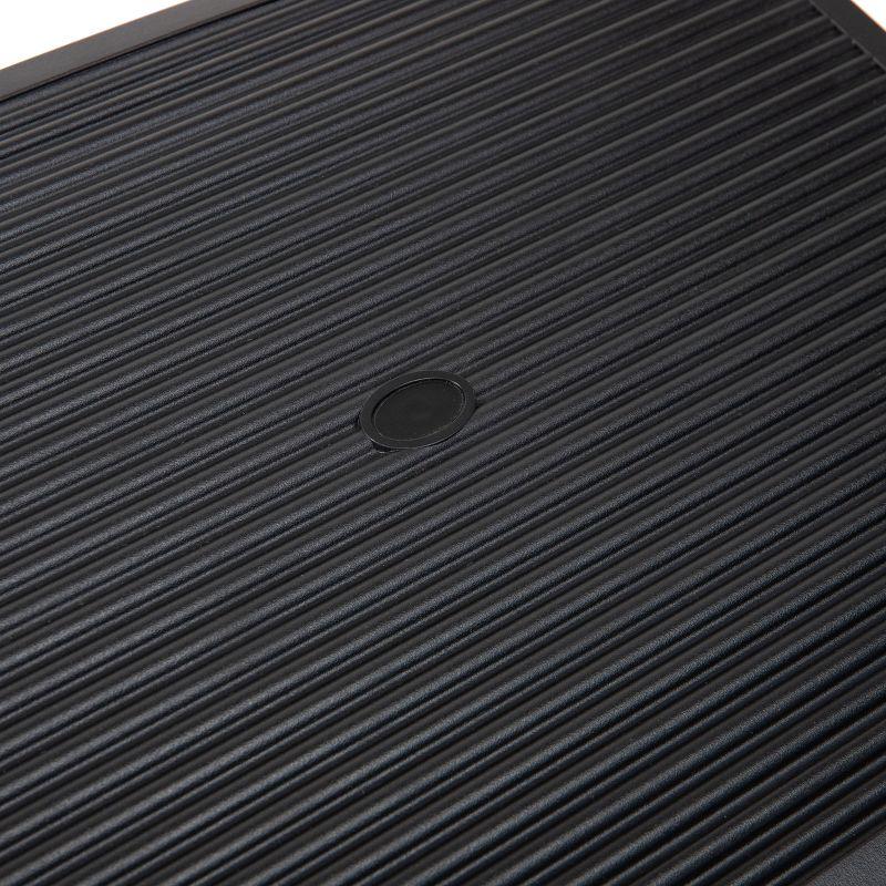 Mind Reader Foot Rest, Under Desk at Work, Ergonomic, Height Adjustable, Office, Plastic, 17.5"L x 13.5"W x 3.5"H