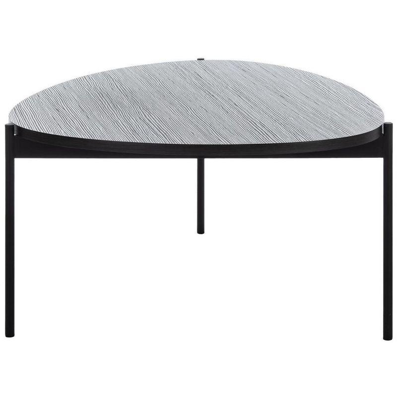 Sven Coffee Table - Dark Grey Oak/Black - Safavieh