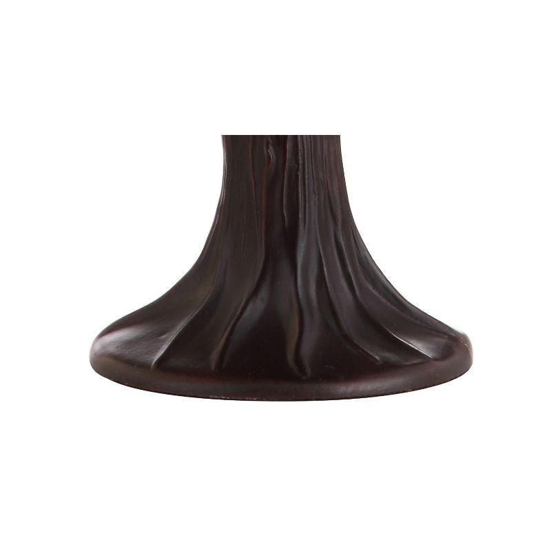 JONATHAN Y Hummingbird Tiffany-Style 12" LED Table Lamp, Bronze