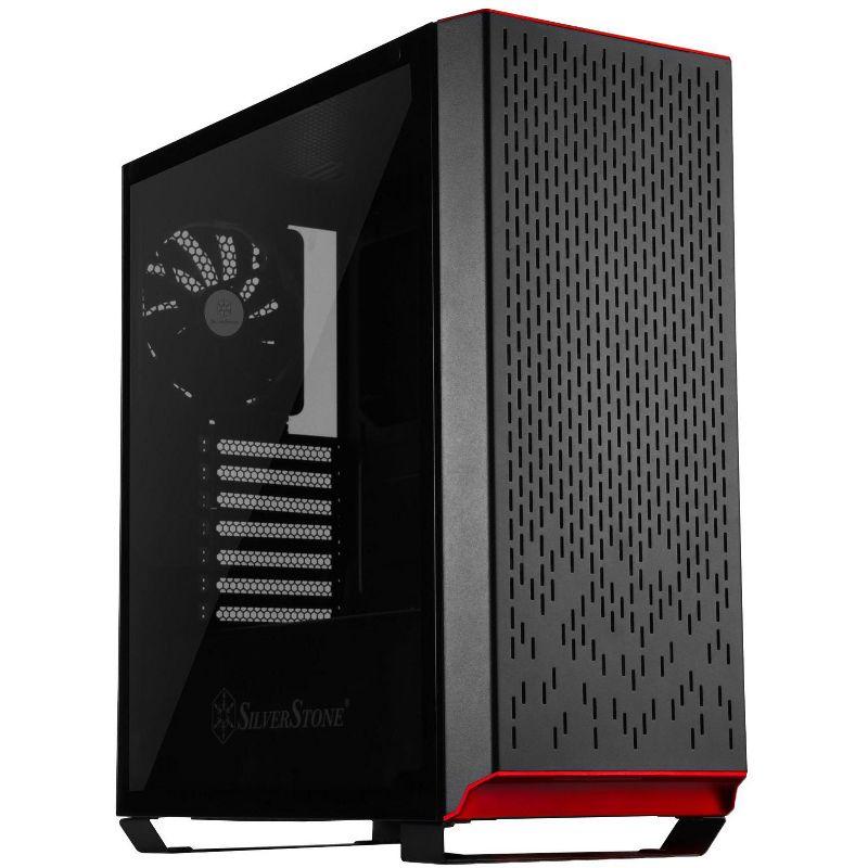 Black Steel ATX Mid Tower Case with Tempered Glass