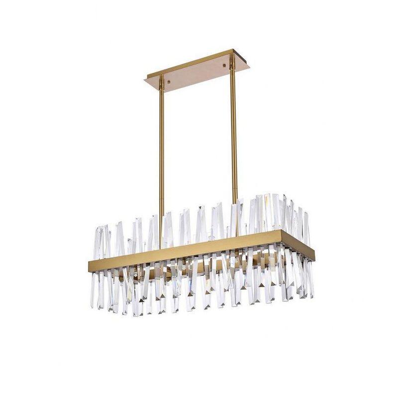 Serephina Satin Gold 16-Light Crystal Chandelier