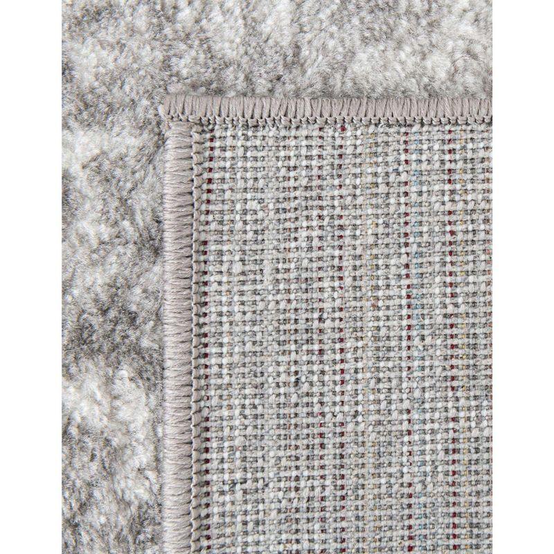 Unique Loom 3' 3 x 5' 3 Rectangle Sofia Light Gray Area Rug