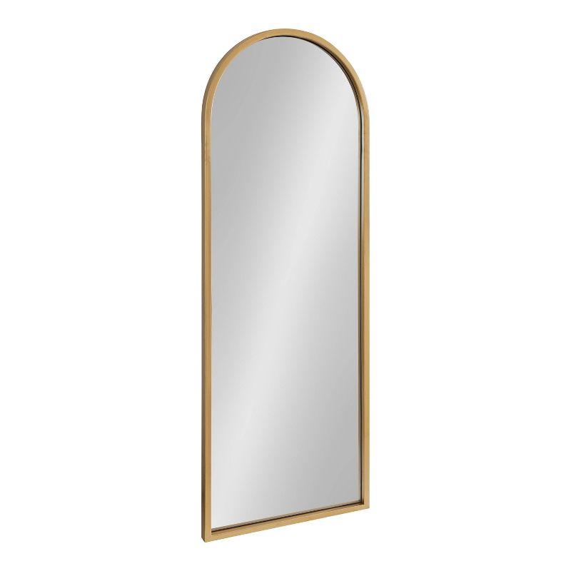 16" x 48" Valenti Tall Framed Arch Mirror Gold - Kate and Laurel