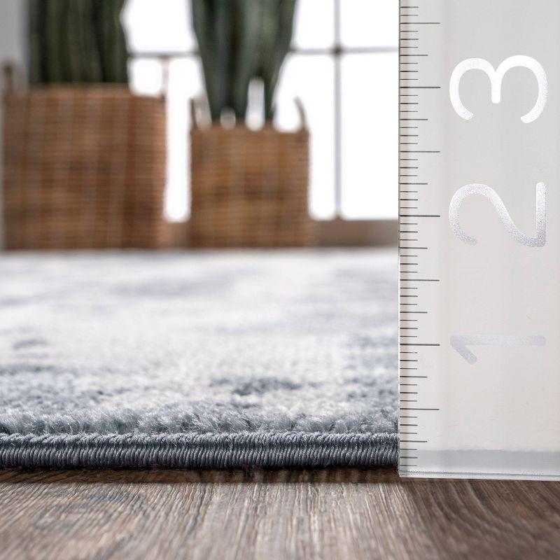4'3"x6' Ginny Contemporary Speckled Abstract Area Rug Blue - nuLOOM: Machine Made, Low Pile, Indoor Use