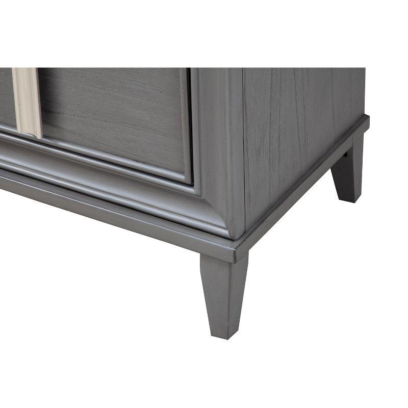 Alpine Furniture Lorraine Nightstand, Grey