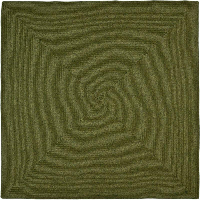 Braided BRD315 Hand Woven Area Rug - Green - 6'x6' - Safavieh.