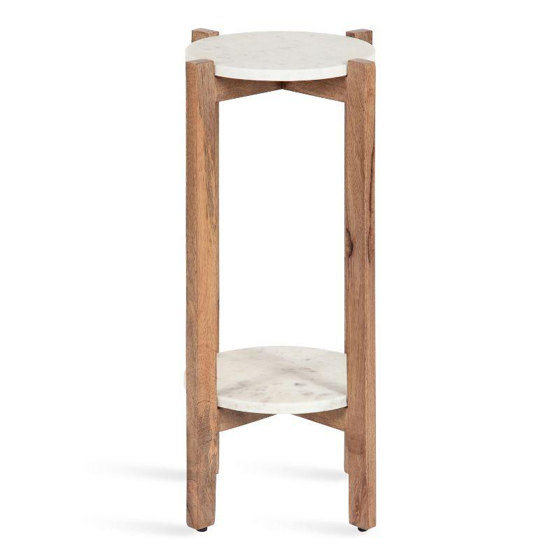 Kate and Laurel Moxley Square Wood Tea Table, 12x12x24, Natural