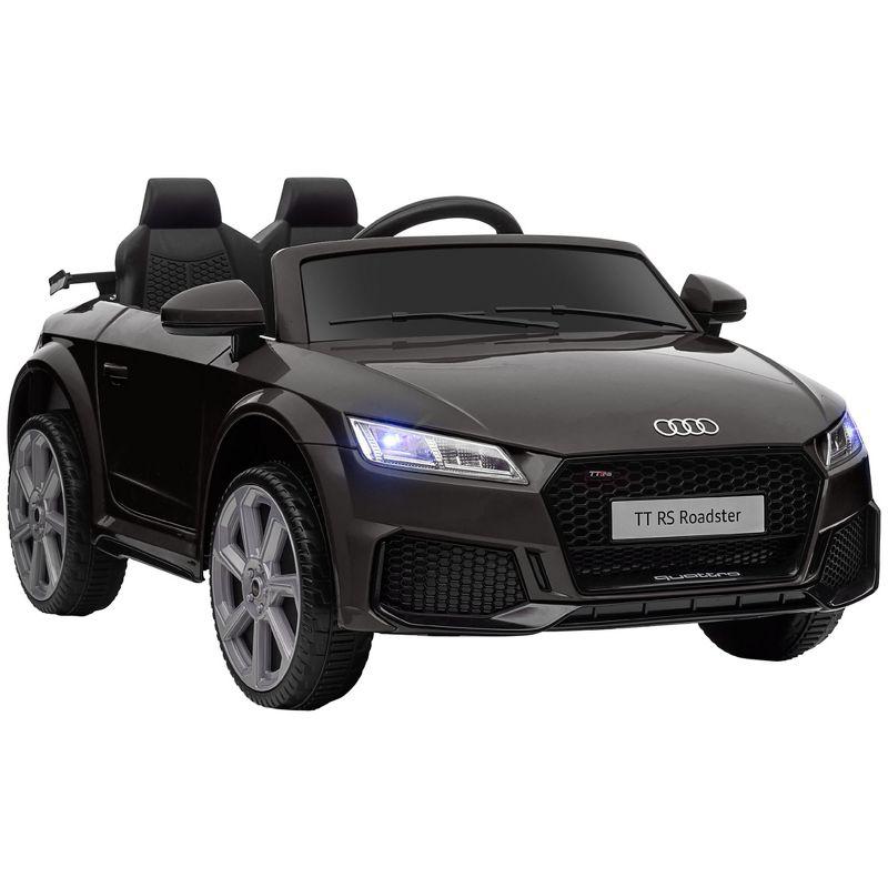 Aosom 6V Kids Electric Ride On Car, Licensed Audi TT RS with Seat and Remote Control, Horn, Music, MP3 - Black