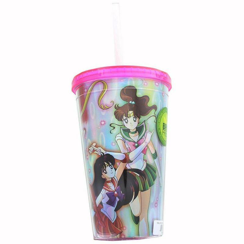 Sailor Moon Holographic Foil 16oz Carnival Cup with Straw & Lid