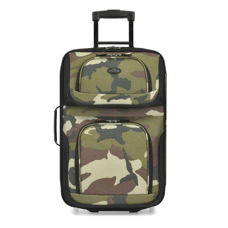 U.S. Traveler Rio 2pc Expandable Softside Carry On Luggage Set - Camouflage