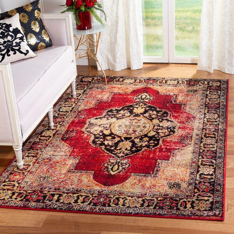 Vintage Hamadan VTH219 Power Loomed Indoor Area Rug - Red/Multi - 4'x6' - Safavieh.