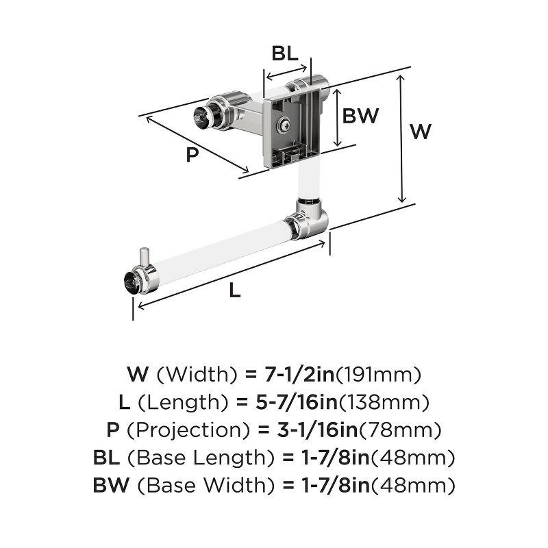 Amerock Glacio Clear/Chrome Open Towel Ring