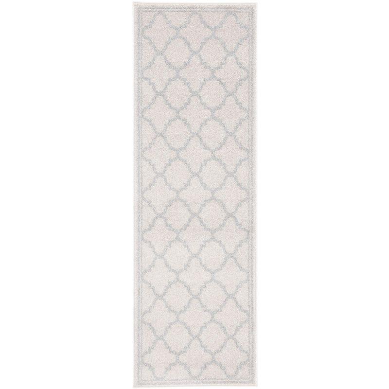 Amherst AMT422 Power Loomed Indoor Runner Rug - Beige/Light Grey - 2'3"x19' - Safavieh