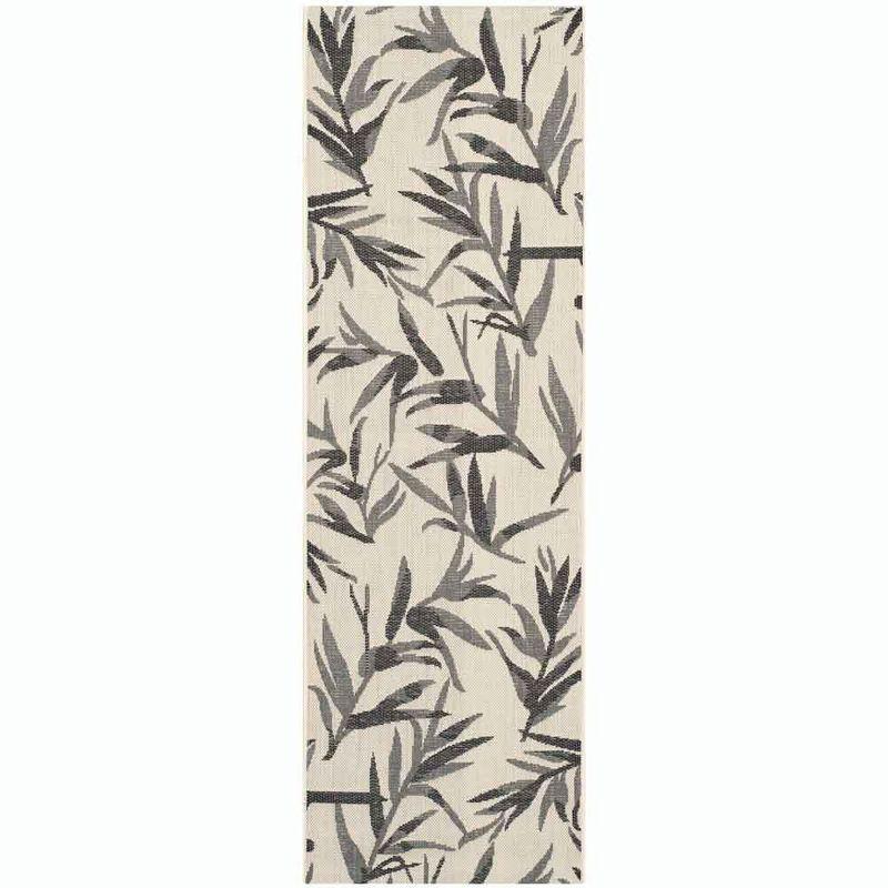 Courtyard CY7425 Power Loomed Indoor/Outdoor Runner Rug - Beige/Anthracite - 2'3"x6'7" - Safavieh.