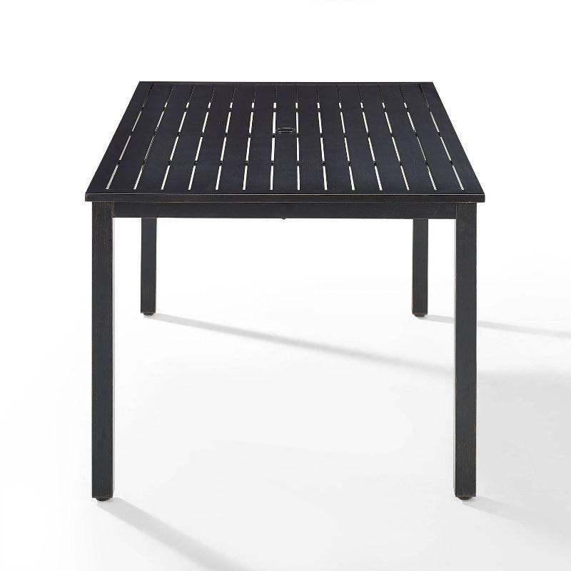 Kaplan Rectangle Outdoor Dining Table Oil Rubbed Bronze - Crosley