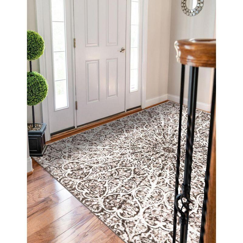 Unique Loom 4' 0 x 6' 0 Sofia Grace Brown Area Rug