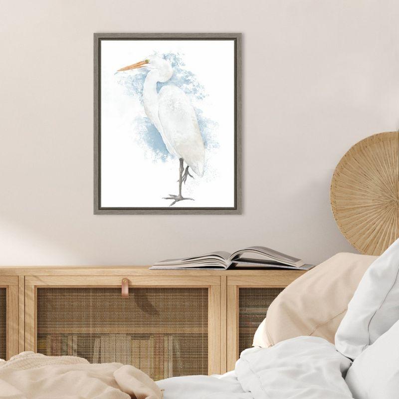 Amanti Art Coastal Heron I by Jade Reynolds Canvas Wall Art Print Framed 16 x 20-in.