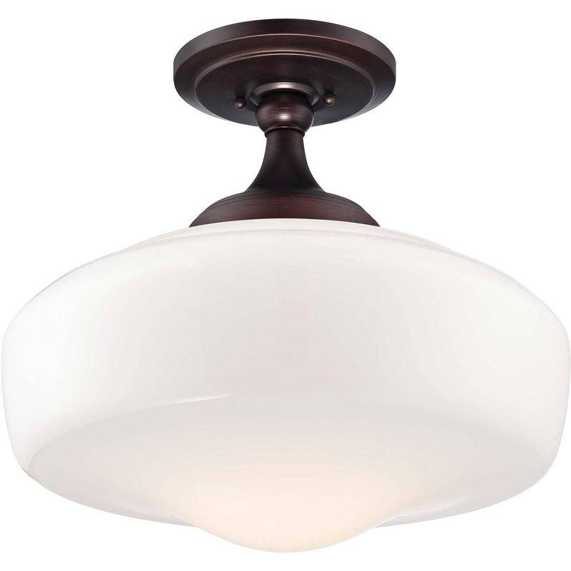 Minka Lavery Schoolhouse Style 17 1/4" Brushed Bronze Ceiling Light