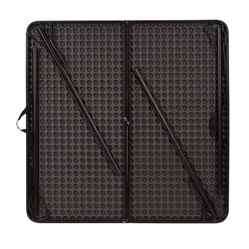 Noah 2.83' Square Plastic Folding Event Table with Carrying Handle by Flash Furniture