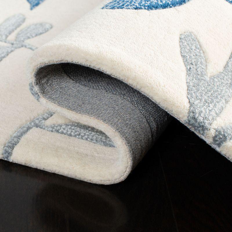 Capri CPR345 Hand Tufted Runner Rug - Ivory/Blue - 2'3"x9' - Safavieh.