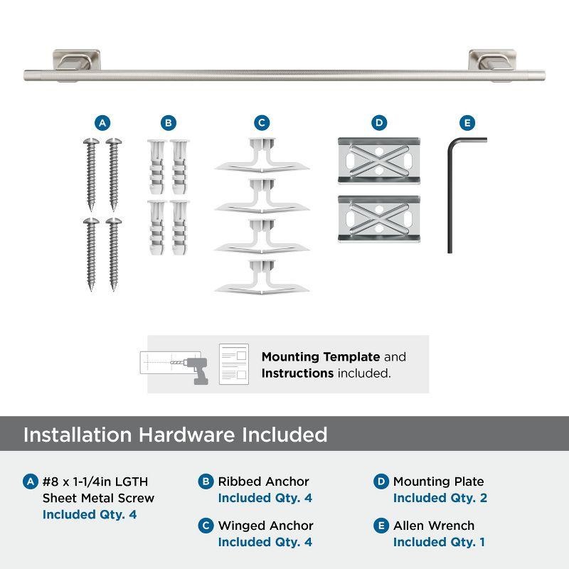 Amerock Bronx Brushed Nickel 24 inch (610mm) Towel Bar