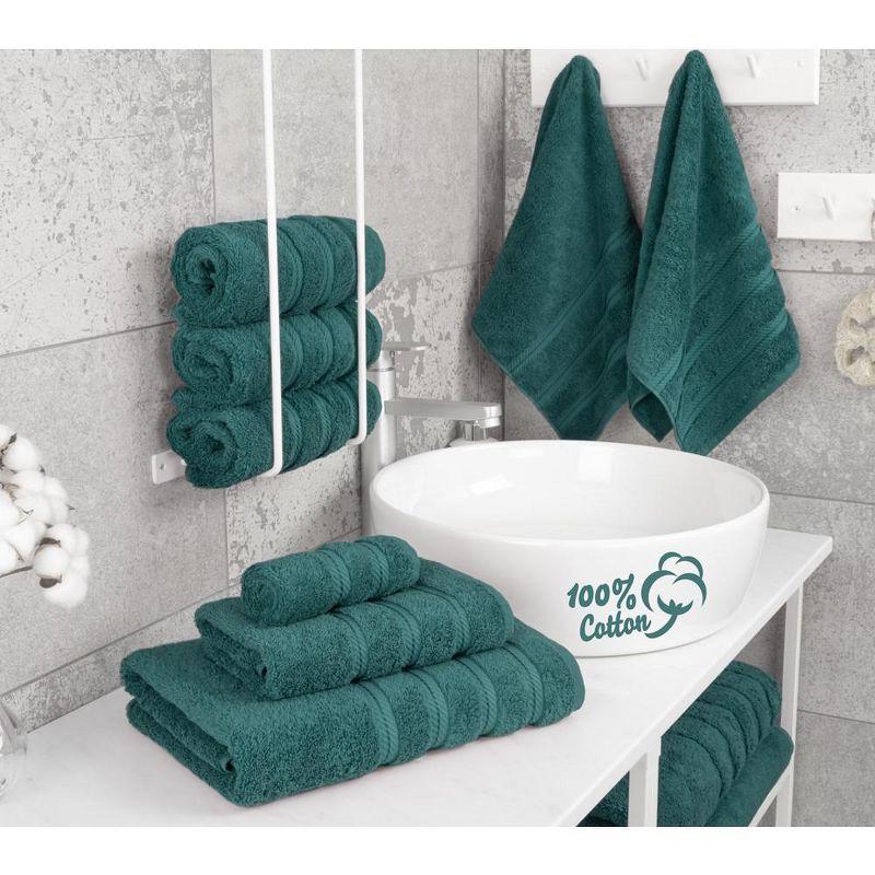 American Soft Linen Luxury Turkish 6 Piece Towel Set, 100% Cotton Soft Absorbent Bath Towels for Bathroom