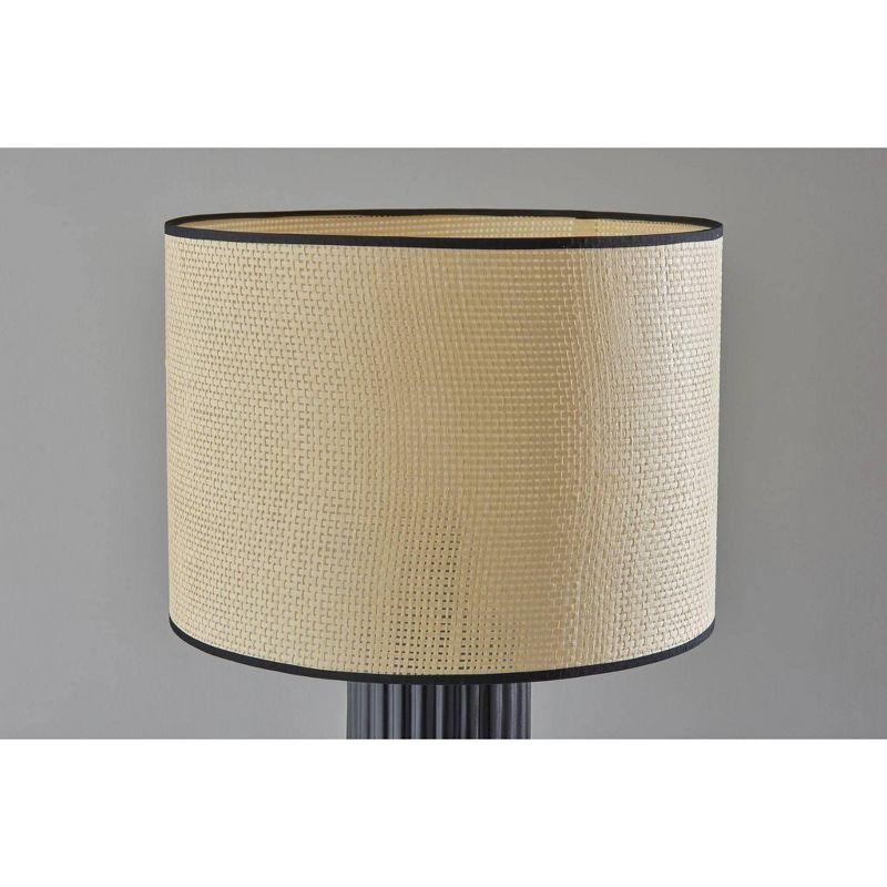 Adesso Primrose Large Table Lamp Black: Ceramic Base, 3-Way Rotary Switch, UL Listed, No Assembly Required