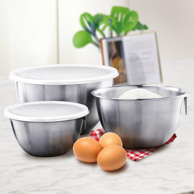 Tovolo Set of 3 Stainless Steel Mixing Bowls