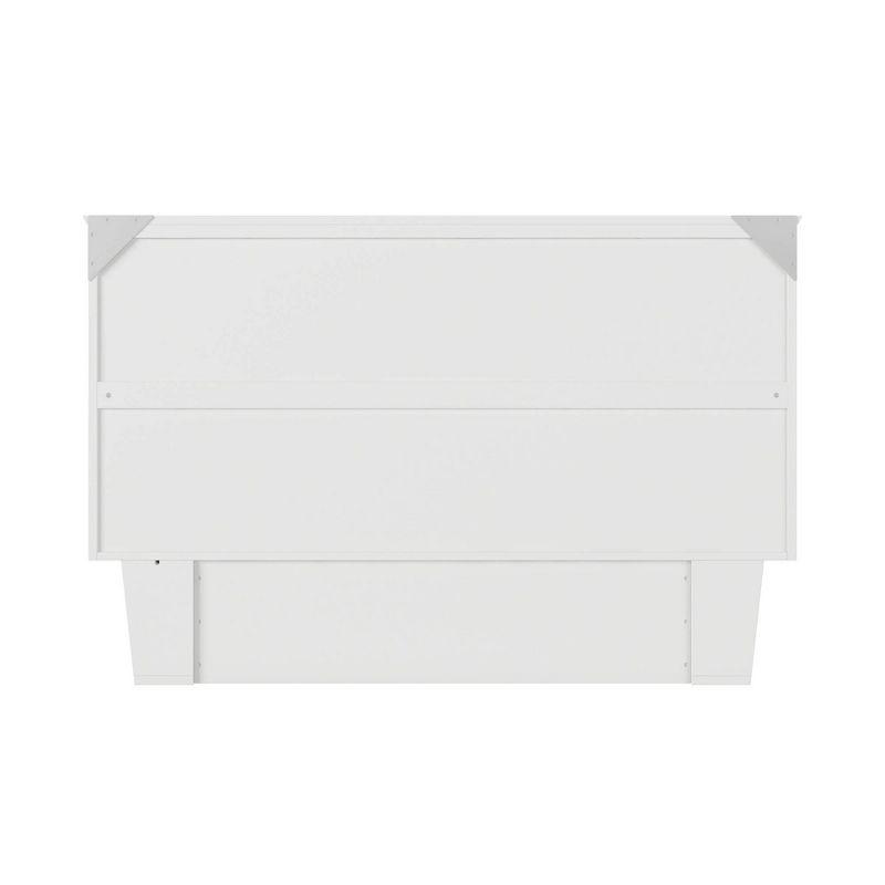 Queen Nantucket Murphy Bed Chest USB Turbo Charger White - AFI