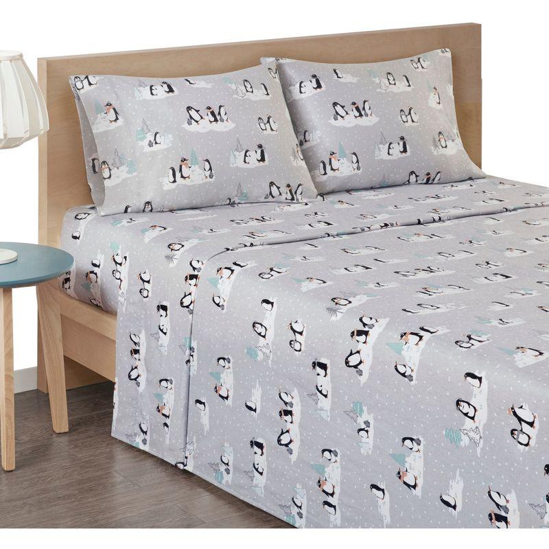 Madison Park Cozy Flannel 100% Cotton Sheet Set
