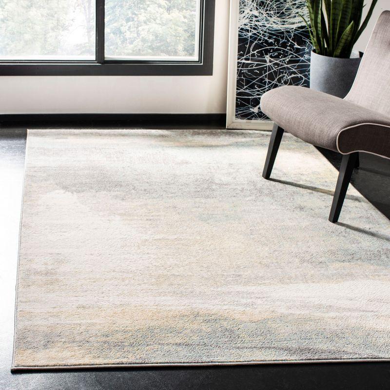 Jasper JSP114 Power Loomed Area Rug - Grey/Gold - 4'x6' - Safavieh.