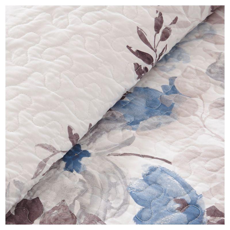 Floral 6 Piece Quilt Set with Throw Pillows