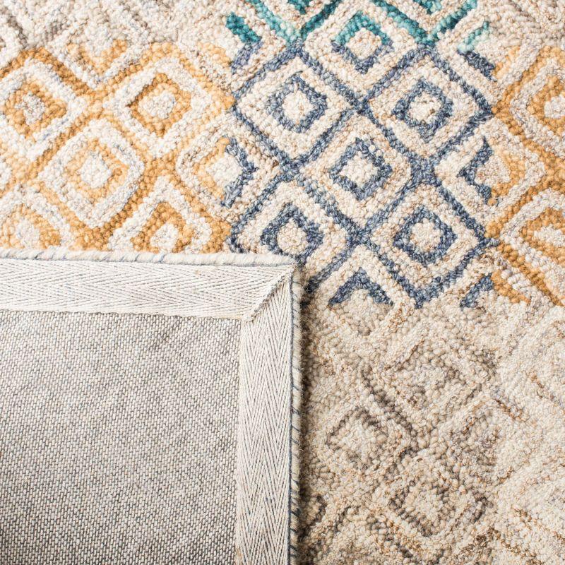 Aspen APN291 Hand Tufted Area Rug  - Blue/Gold - 3'x5' - Safavieh.