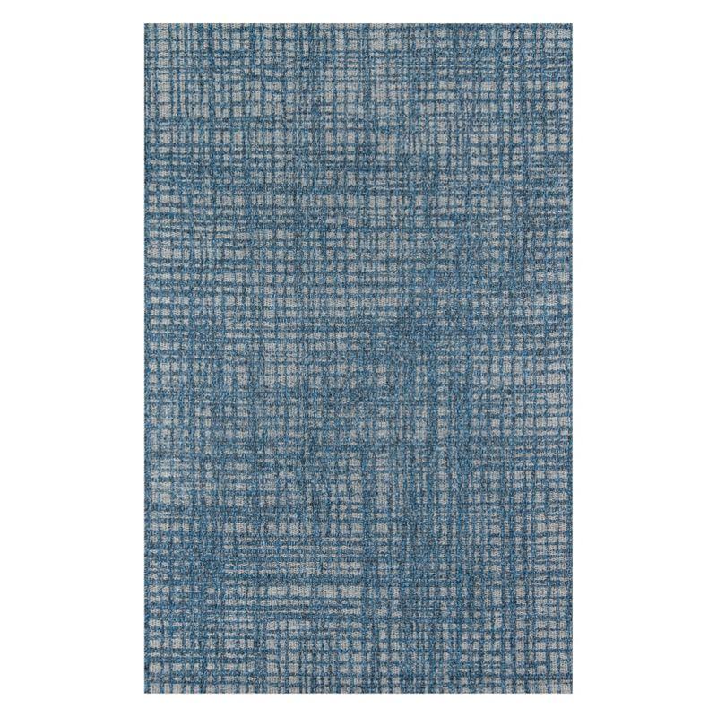 2'x3' Como Indoor/Outdoor Gael Blue Accent Rug - Momeni: Geometric Small Area Rug, Contemporary, All-Weather Design