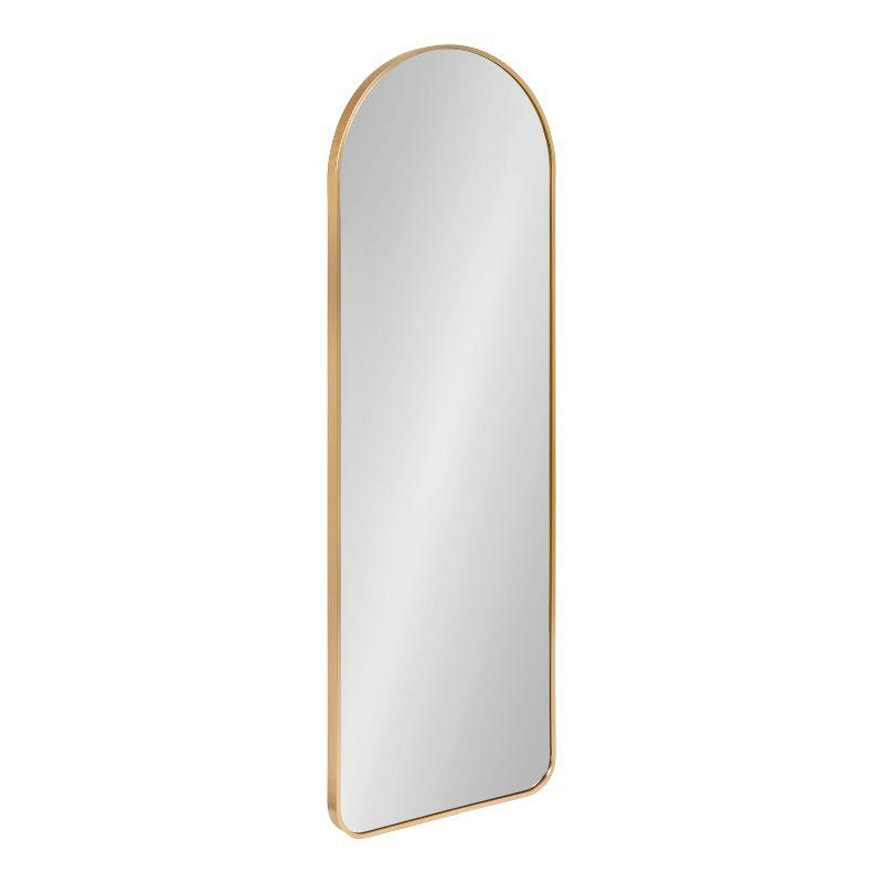 Kate and Laurel Zayda Metal Arch Mirror, 16x48, Gold